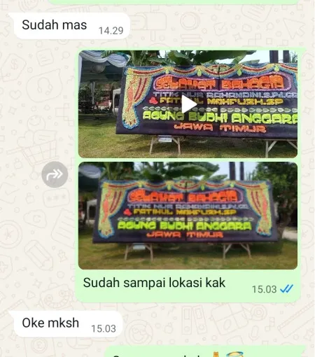Pengiriman Papan Bunga Katerban Kutoarjo