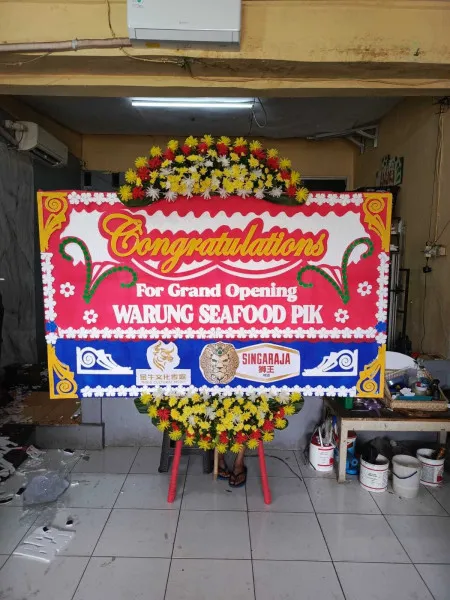 Papan Bunga Ucapan Selamat Katerban Kutoarjo